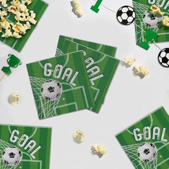 NAPKINS FOOTBALL PARTY 33 X 33 CM PAPER NAPKINS FOOTBALL PARTY NAPKINS - Image 4